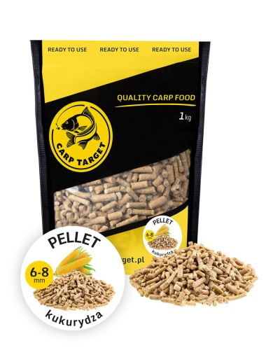 Pellet Wędkarski Kukurydza Naturalna 8 mm Zanęta 1 kg