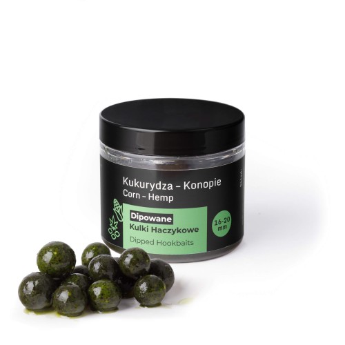 Dipowane Kulki Haczykowe Kukurydza - Konopie 16-20mm