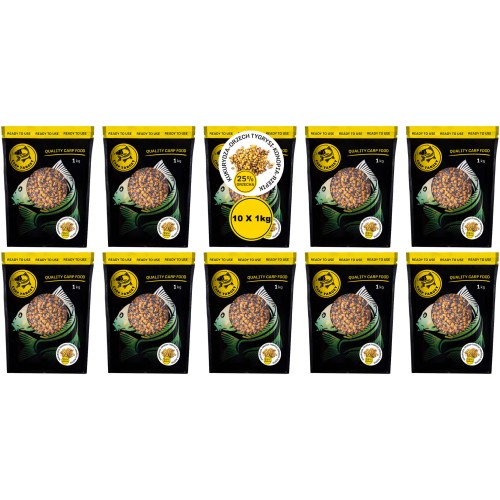 Orzech Tygrysi Konopie Rzepik Kukurydza Mix Ziaren 10kg (10x1kg)