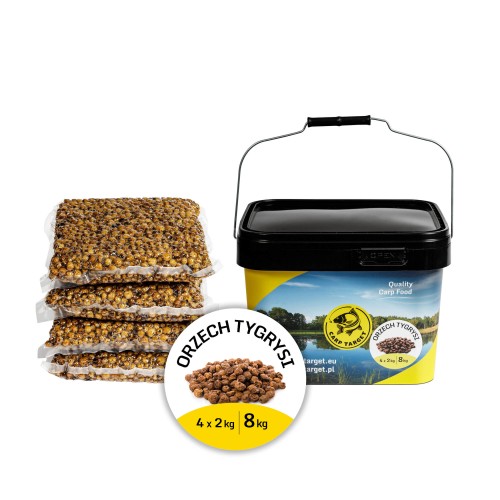 Orzech Tygrysi Zanęta 8 kg (4x2kg) + Wiadro 10L